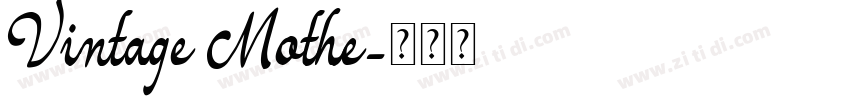 Vintage Mothe字体转换